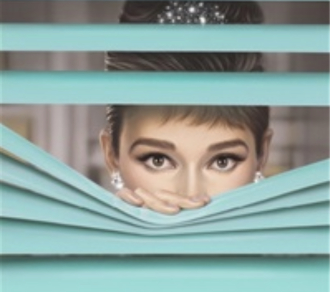 Audrey look through blinds